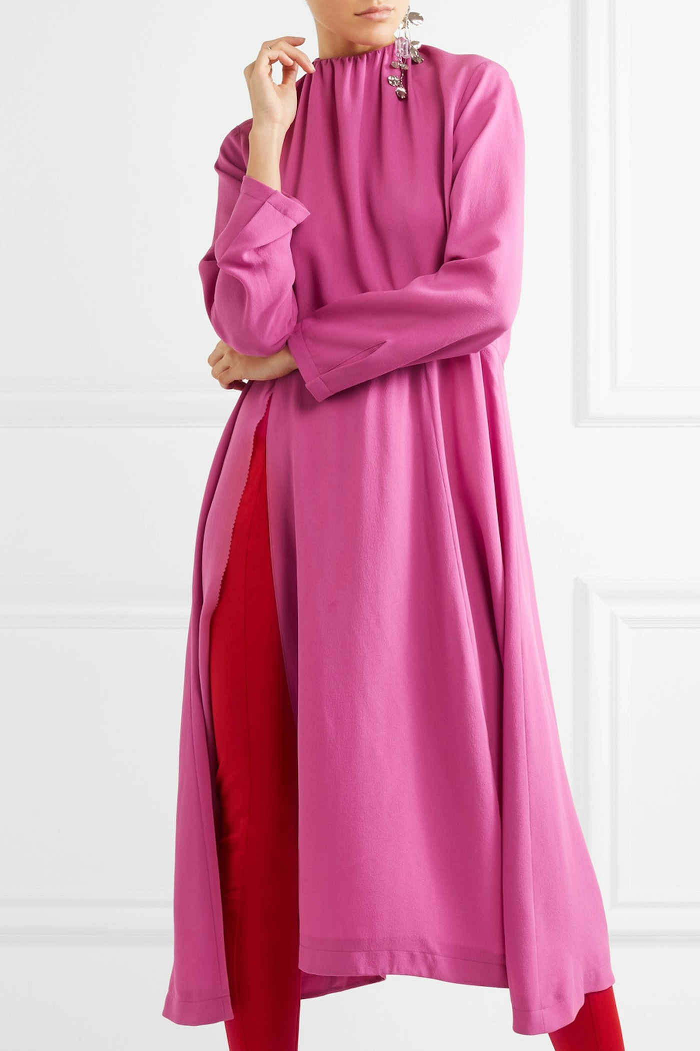 Balanciaga Split-side silk-georgette midi dress, £1195