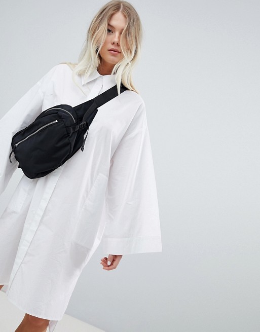 asos white shirt dress