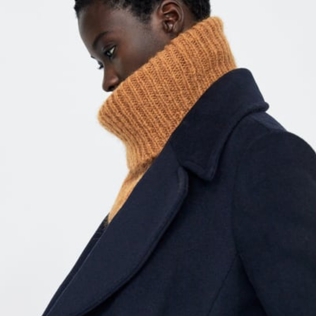 Simple wool outlet coat